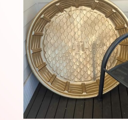 Gold decorative Haldi tub