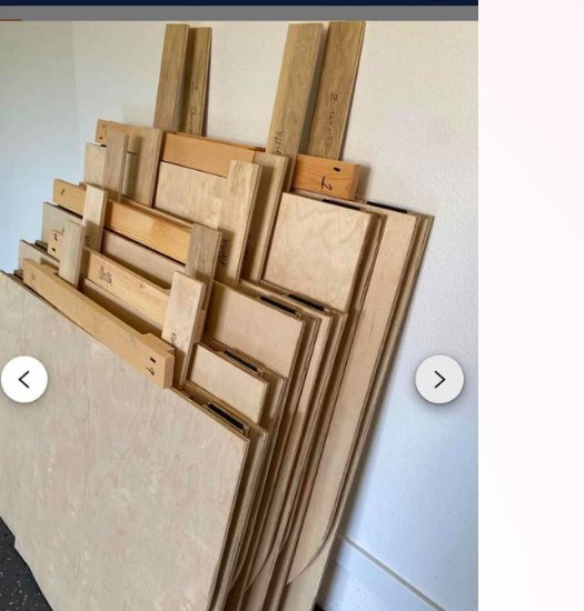 Set of wooden backdrop panels